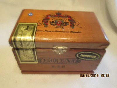 A Fuente 8-5-8 Flor Fina Hand Made Box Jointed Wood Wooden Cigar Box VERY NICE • $14.55