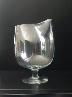 Holmegaard Style Spouted Glass Martini Cocktail Mixer Glass Scandi Art • £9.95