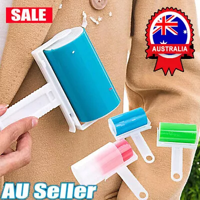 Reusable Pet Fluff Brush Sticky Roller Lint Cleaner Washable Hair Dust Remover D • $9.62