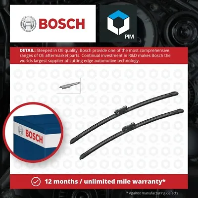 2x Wiper Blades (Pair) Flat Aero A531S 3397014531 Bosch Aerotwin 550/530mm Set • £22.12