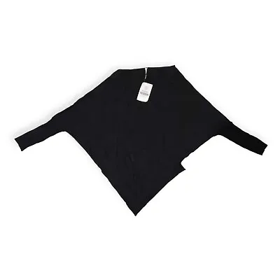 FABLETICS Damaris Sweater Sweatshirt - Medium - Black - Asymmetrical - RRP £62 • £0.99