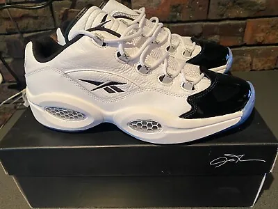 Reebok Question Low Black Toe Concord US12 Iverson Retro • $140