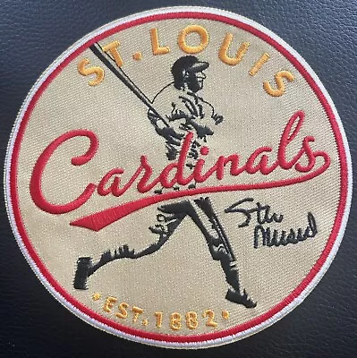 RARE Stan Musial Vintage St. Louis Cardinals 5in Iron Sew On Embroidered Patch • $14.99