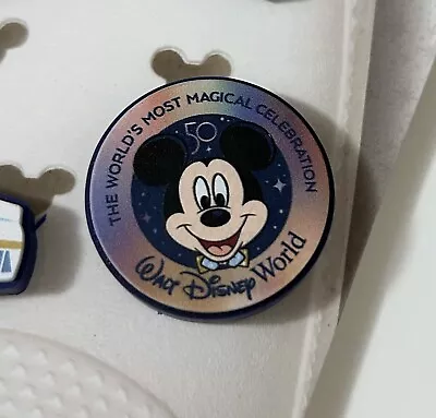 Disney 50th Anniversary 2021 Jibbitz Crocs Charm Mickey Mouse 50th One Jibbit • $12