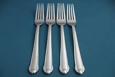 4 Dinner Forks Mikasa CLASSICO SATIN Indonesia Stainless 8  • $57.95