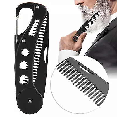 Stainless Steel Beard Comb Folding For Men Beard Mustache Styling Comb Fold • $7.50