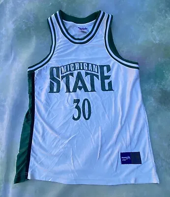 Vintage RARE Reebok NCAA Michigan State Spartans #30 Jersey Size L. • $89