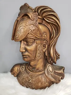 ROMAN CENTURION SOLDIER UNIVERSAL STATUARY CORP Greek Bust Wall Hanging Vintage • $98