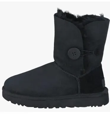 UGG Black Bailey Button II Boots Womens Size 6 • $79.99