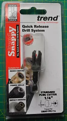 £19.99 • Buy TREND SNAPPY 1/4th   (6.35mm) TUBE PLUG CUTTER SNAP/PC/14