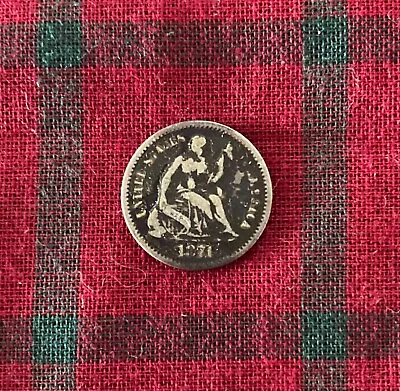 1871 Liberty Seated Silver Half Dime • $19