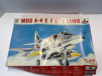 ESCI 1/48 Scale US Navy MDD A-4 E/F Skyhawk Airplane Model See Descrip & Photos • $23.95