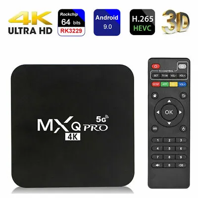 £38.39 • Buy MXQ Pro 4K Android TV Box Quad Core Android 9.0 HD 3D Media Streamer Player UK