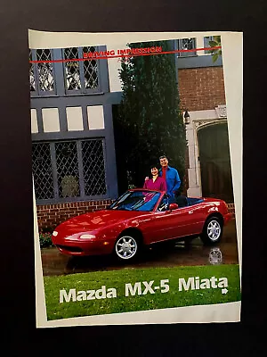 1989 Mazda Miata MX-5 Original Magazine Ad • $8.99