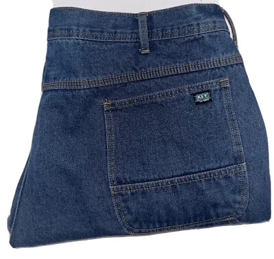 KEY Carpenter Jean Men's 44 X 30 Blue Work Utility Durability Denim • $16.99