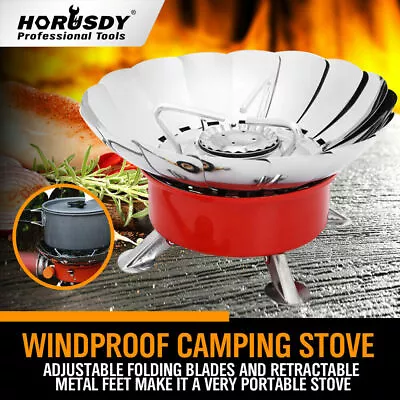 $21.99 • Buy Outdoor Gas Burner Folding Cooking Stove Mini Butane Cooker Camping Windproof