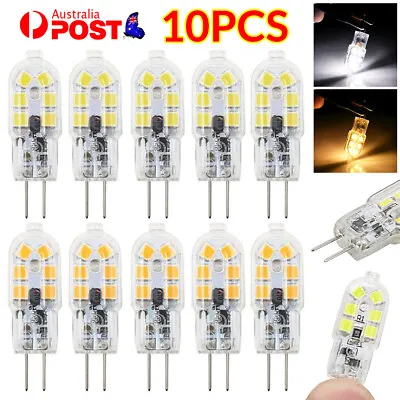 10pcs G4 12LED Light Bulbs DC 12V Dimmable Cool/Warm White 2835 LED Replacment • $9.41