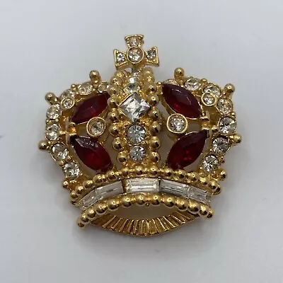 Bellini Crown Brooch Vintage B230 • $20