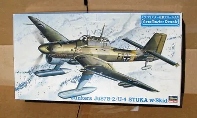 Hasegawa 1:48 Junkers Ju87B-2/U-4 STUKA W/Skid Resin AeroMaster Highly Detailed • $29.99