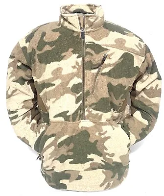 Cabela's Men's Outfitter Camo Silent 1/4 Zip WindShear Waterproof Hunting Jacket • $159