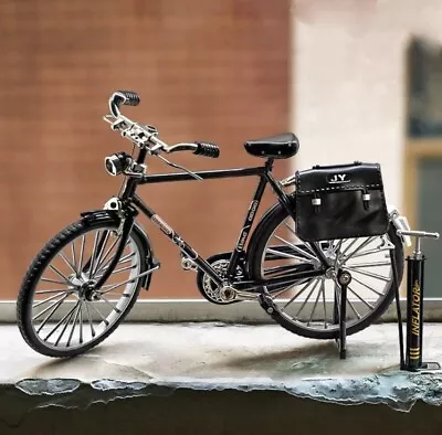 DIY Retro Bicycle Model Miniature Diecast Toys Crafts Office-Decor For Home #151 • £9.99