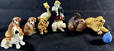 Vintage Assorted Lot Of 9 Miniature Animals And Boy • $11.97