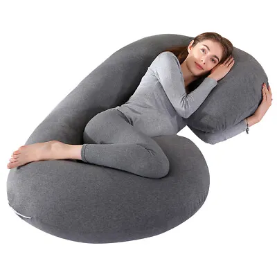 $27.99 • Buy Large Pregnancy Pillow, C-Shape Full Body Pillow And Maternity Support For Home