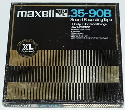 Vintage Maxell Ud Xl 35-90b Sound Recording Reel To Reel Tape 1/4  X 7  X 1800' • $17.99