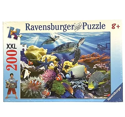 Ravensburger Ocean Turtles Puzzle 200 PC XXL Tropical Fish Reef Jigsaw • $12.95