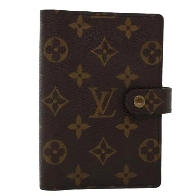 LOUIS VUITTON Monogram Agenda PM Day Planner Cover R20005 LV Auth 46294 • £85.64