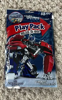 Transformers Prime Play Pack Grab & Go Birthday Party Favor And Travel Set • $3.99