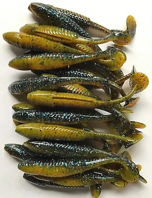 3.5” Swimming Minnow Swim Bait Paddle Tail SUNFISH 25 • $10.95