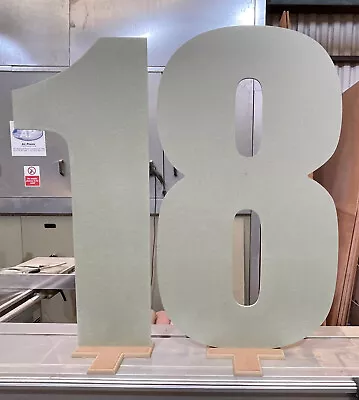 HUGE 90cm Wood Letters & Numbers Craft Extra Large Signs Home Optional Stands • £19.99