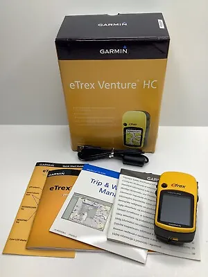 GARMIN ETrex Venture HC Yellow Handheld Satellite GPS Navigation Unit *Read* • $64.99