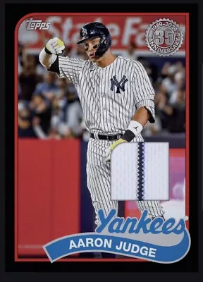 2024 TOPPS Series 1 Black Border Jersey Relic-AARON JUDGE(Topps Bunt DigitalCard • $5.99