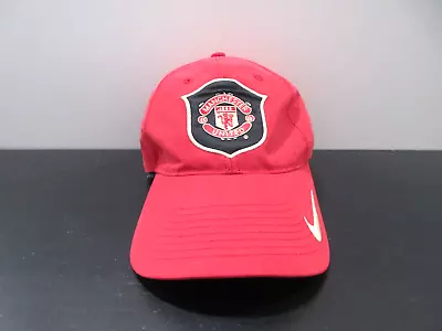 Manchester United Hat Cap Strap Back Red Soccer Football Futbol Nike Mens • $24.88