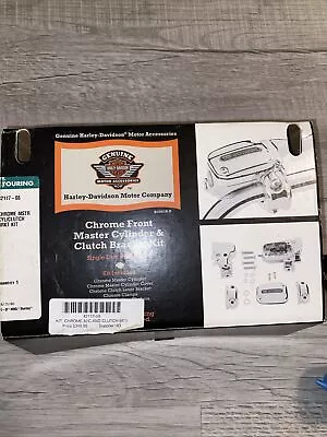 Harley Davidson Black Front Master Cylinder & Clutch Bracket Kit 42117-08 Oem • $84.99