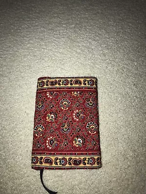 Vera Bradley 1995 Colette Red  Paisley Book Cover Rare Retired 5  X 7  NWOT RARE • $49.99