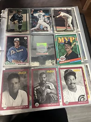 Sports Card Binder 500+ Baseball Cards HUGE Lot Vintage EX+ Johnson Griffey • $1.52