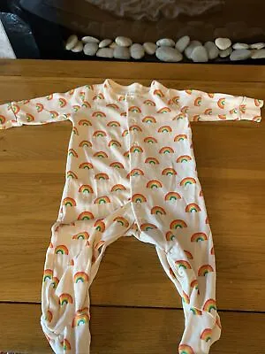 Next Rainbow Sleepsuit Age 3-6 Months • £3