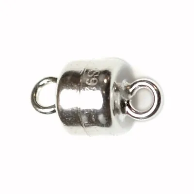 £6.19 • Buy Genuine 925 Sterling Silver Magnetic Clasp Jewellery Findings Fastener 6mm