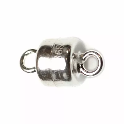 Genuine 925 Sterling Silver Magnetic Clasp Jewellery Findings Fastener 6mm • £6.50