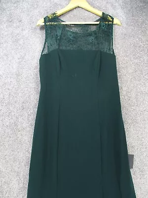 NEW Lulus True Passion V-Back Mermaid Maxi Dress Womens 1X Emerald Green • $22.49