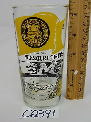 University Of Missouri Football Glass 1975 Tumbler Mizzou Tigers Vintage Rare • $24.99