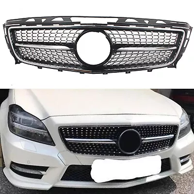 A Sport Front Bumper Grill CLS-Class Black Front Grill For M-BENZ W218 2011-2014 • $179.44