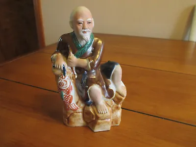 Antique Japanese Figurine Ebishu God Of Prosperity One Of The 7 Lucky Gods  RARE • $72