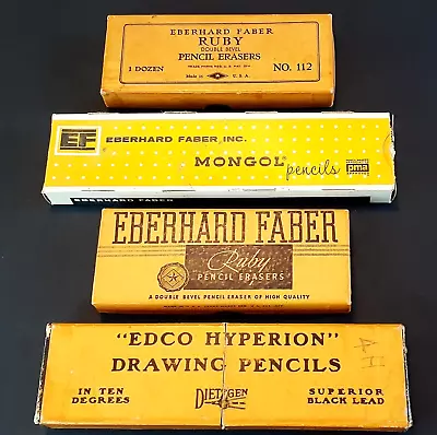 VGT. Dietzgen Drawing Pencils Eberhard Faber Mongol Pencils 22 Count + Erasers • $39.95