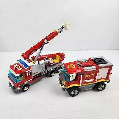 LEGO Lot Of 2 Fire Truck Engines Incomplete Sets 4208 7945 • $69.90