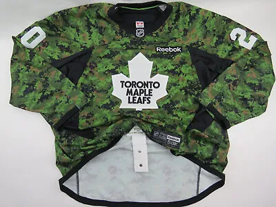 Team Issued Toronto Maple Leafs Military Night NHL Hockey Jersey 58+ Camo #20 • $129.97