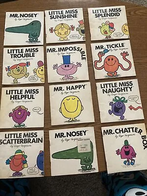 Little Miss & Mr. Men Book Lot Of 12 By Roger Hargreaves Paperbacks • $15